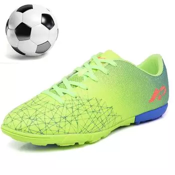 Молодежные футбольные бутсы с длинными шипами 32–45 лет для тренировок на открытом воздухе, мужские профессиональные футбольные бутсы для соревнований 32 красный