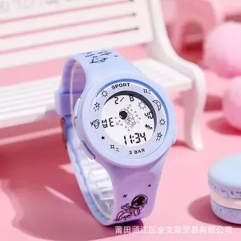 Молодежные студенческие шоковые мужские наручные часы электронные космические женские светодиодные часы водонепроницаемые G Outdoor Fashion светящиеся спортивные цифровые уникальные розовый