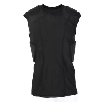 Молодежный компрессионный жилет с подкладкой, быстросохнущий, устойчивый к столкновениям, без рукавов, с подкладкой для защиты ребер груди M