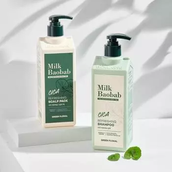 Молоко Baobab Cica Освежающее для волос 500 мл (2 типа, выберите 1) Cica Shampoo 500ml