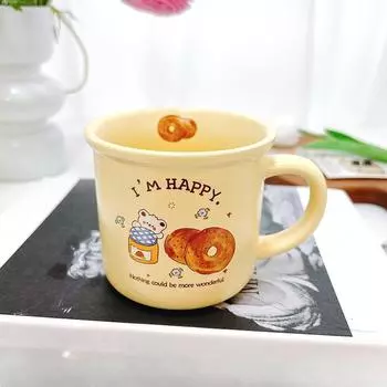 Молоко Хуху Хлеб Медведь Мультяшный Милый Керамическая Чашка Кружка Подарок для Девушки Общежитие Чашка для Воды Чашка для Молока 350ml