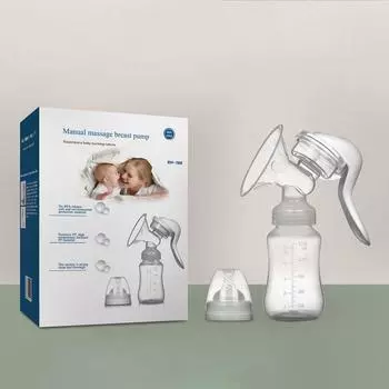 Молокоотсосы с функцией соска Ручные молокоотсосы Аспирационные молокоотсосы Товары для грудного вскармливания белый