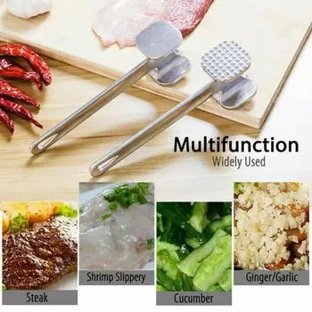 Молот для мяса, молоток для отбивания мяса, многофункциональный двухсторонний молоток из алюминиевого сплава, молоток для отбивания говядины, свинины