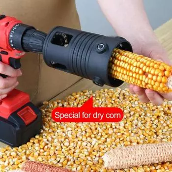 Молотилка для очистки кукурузы с электрической дрелью, экономящая рабочую силу, высокоэффективная, ручная, прочная, с перчатками, для удаления кукурузы