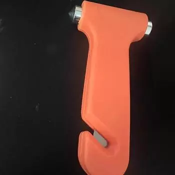 Молоток безопасности 2-в-1 Аварийные принадлежности Молоток безопасности Твердый молоток безопасности Автомобильный аварийный молоток безопасности для эвакуации красный