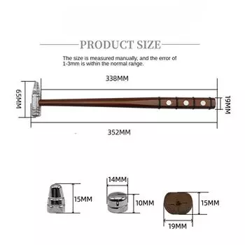 Молоток для ремонта и выпрямления вмятин на автомобиле, съемная головка молотка, выравнивающий и ударный молоток, инструмент для ремонта без царапин, противоскользящая ручка чёрный