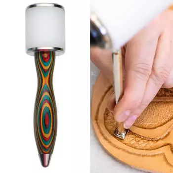 Молоток для резьбы по коже, ручной молоток для кожевенного ремесла с прямой головкой, инструмент для самостоятельной работы Colorful