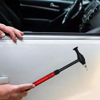 Молоток для удаления вмятин, инструмент для ремонта вмятин на кузове автомобиля, телескопический молоток для замены головок, прикрепленный к нему для технического обслуживания, молоток для вмятин красный