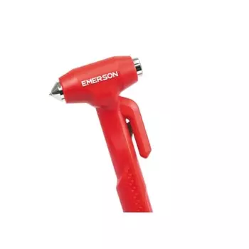Молоток Emerson Car Life Hammer, функция разбития окон для аварийной эвакуации, в комплект входит резак для ремня безопасности из нержавеющей стали, устойчивый к ржавчине, немецкий стандарт GS C