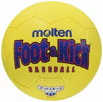Molten Foot Kick Baseball 1 Ball YEL FB101Y & No.