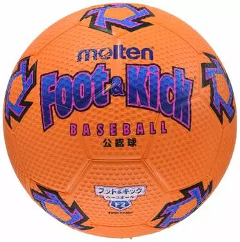 Molten Foot Kick Baseball официально лицензированный 2 мяча ORG FB201OHR и нет. (оранжевый)