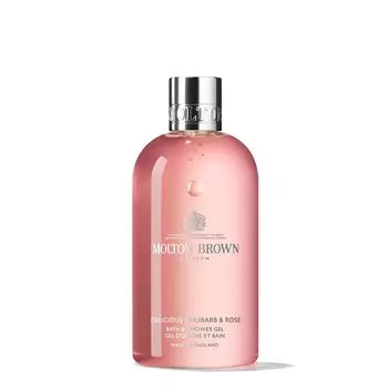 MOLTON BROWN Delicious Rhubarb Rose Bath Shower Gel 300 мл Molton Brown Floral English Garden Fruity Gift [Официальный] & & розовый