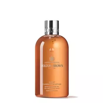MOLTON BROWN Sunlit Clementine Vetiver Bath Shower Gel 300 мл Molton Brown Bubble Bath Body Wash Woody Gift Citrus Sun [Официальный] & & оранжевый