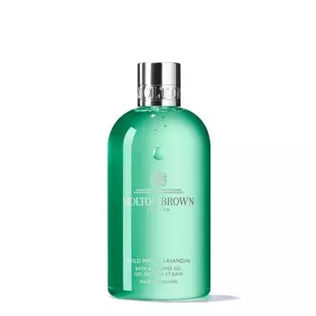 MOLTON BROWN Wild Mint Lavandin Bath Shower Gel 300 мл Body Wash Fougea Cool Forest Exploration Classic Lavender [Официальный] & & зелёный