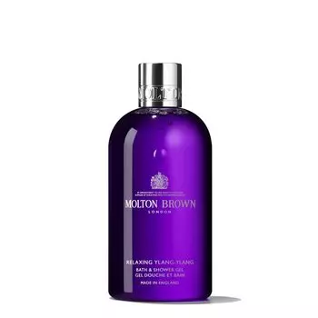 MOLTON BROWN Ylang Ylang Bath Гель для душа 300 мл Molton Brown Bubble Bath Body Wash Цветочный подарок Комфортная расслабляющая ночь [Официальный] & фиолетовый