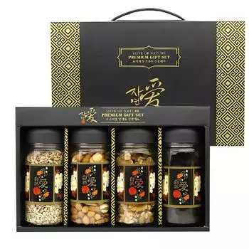 Mom Cooking Natural Love Nuts 4 типа Подарочный набор Нет. 1, 1 набор, корейские орехи