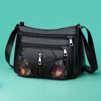 Mom Over-the-shoulder Bag Women s Bag 2025 New Bag Fashion Elegant Shoulder Bag All-Match Shoulder Mom Bag Large Capacity Black [mother bag]]