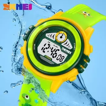Moment America новые детские часы с рисунком для учеников начальной школы, водонепроницаемые электронные часы с печатным ремешком, пригодные для плавания, электронные часы