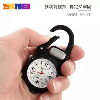 Moment America, новые карманные часы с пряжкой для путешествий на открытом воздухе, альпинизма, многофункциональные спортивные часы с пряжкой для рюкзака и фонариком синий