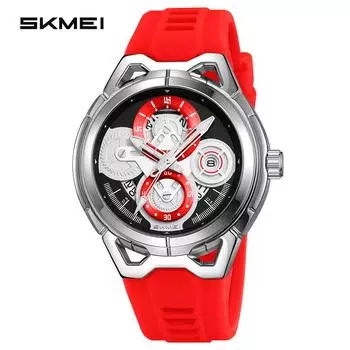 Moment America новые механические мужские часы с ветром, водонепроницаемые, с силиконовой лентой, календарем, кварцевые часы