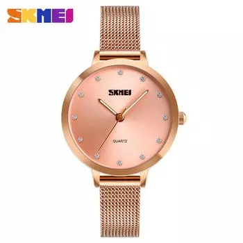 Moment America - новые популярные простые европейские и американские часы, модные женские водонепроницаемые сетчатые женские кварцевые часы серебряный