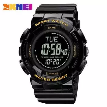 Moment Beauty 2024 Новые многофункциональные студенческие часы мужские светящиеся водонепроницаемые молодежные спортивные электронные часы чёрный