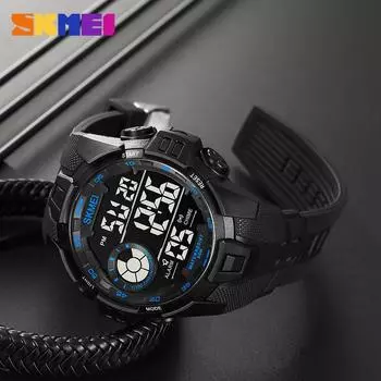 Moment Beauty 2123 студенческие электронные часы мужские спортивные водонепроницаемые многофункциональные электронные часы с большим циферблатом золотой