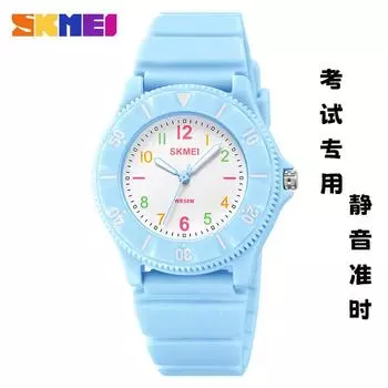 Moment Beauty Детские кварцевые часы Студенческие часы Экзаменационные специальные кварцевые часы Водонепроницаемые цифровые наручные часы зелёный