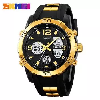 Moment Beauty Двойной механизм Мужские часы Многофункциональные часы с хронометром Электронные часы Мужские часы Электронные часы