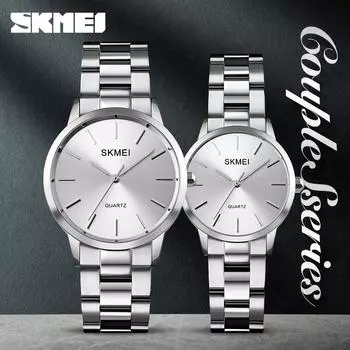 Moment Beauty Fashion Business Watch Steel Belt Мужские и женские часы Водонепроницаемые часы Кварцевые часы Парные часы