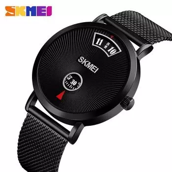 Moment Beauty Fashion Creative Новые водонепроницаемые мужские деловые кварцевые часы Горячая Распродажа Простые часы с сетчатым ремешком для мужчин