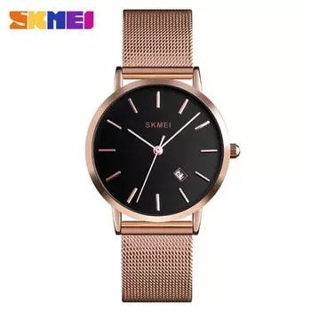 Moment beauty fashion European and American simple business women s watch, Korean version ins style elegant thin female student quartz watch чёрный