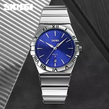 Moment Beauty Fashion Мужские и женские студенческие часы для пары Кварцевые часы с ремешком из нержавеющей стали Водонепроницаемые часы