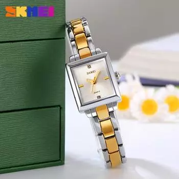 Moment Beauty Fashion Small Women s Steel Belt Watch Women s Simple Versatile Temperament Casual Square Quartz Watch