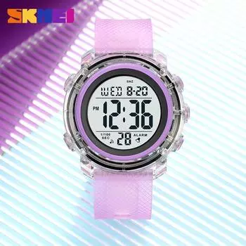 Moment Beauty Fashion Trend Мужские и женские студенческие электронные часы 1996 года с прозрачным корпусом, водонепроницаемые электронные часы для пары