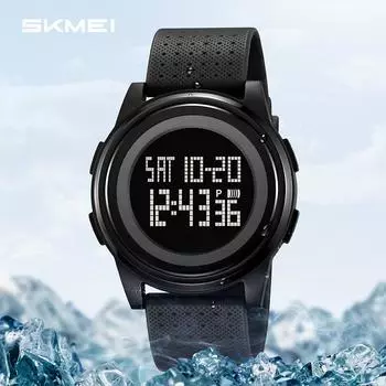 Moment Beauty Fashion Ультратонкие электронные часы Многофункциональные простые часы Мужские студенческие трендовые спортивные водонепроницаемые электронные часы армия зеленый