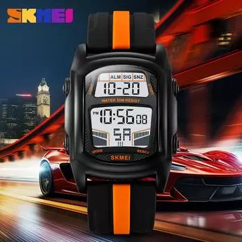 Moment Beauty Креативные новые высококачественные студенческие часы для мужчин, светящиеся водонепроницаемые многофункциональные спортивные электронные часы синий