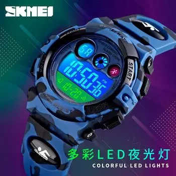 Moment Beauty Круглые электронные часы с одним дисплеем для мужчин и женщин, для студентов, детей, спортивные, многофункциональные, противоударные и водонепроницаемые часы