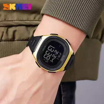 Moment Beauty Многофункциональные мужские электронные часы Повседневные спортивные часы Водонепроницаемые спортивные электронные часы