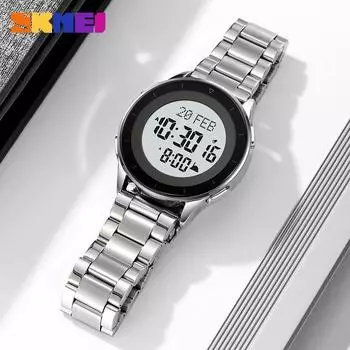 Moment Beauty Многофункциональные напоминания Указатель направления Светящиеся электронные часы Функция перехода на летнее время Часы с закладкой серебряный