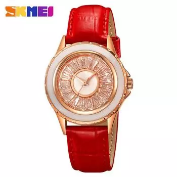 Moment Beauty Модные повседневные женские часы с бриллиантовым циферблатом Кварцевые часы Простые универсальные водонепроницаемые часы для отдыха на открытом воздухе