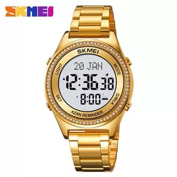 Moment Beauty Мужские часы Электронные часы Закладка Направление Советы Многофункциональные электронные часы Круглый стальной ремень