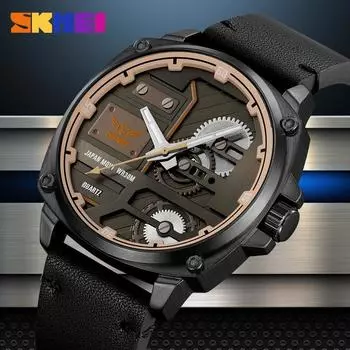 Moment Beauty Мужские часы с ремешком для часов Мужские водонепроницаемые деловые простые кварцевые часы