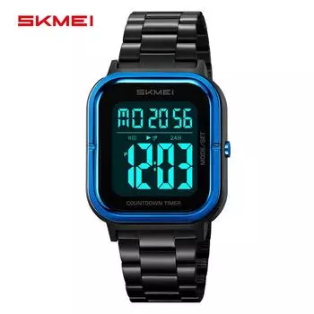 Moment Beauty мужские квадратные многофункциональные светящиеся электронные часы обратного отсчета для студентов, любителей спорта на открытом воздухе, водонепроницаемые электронные часы