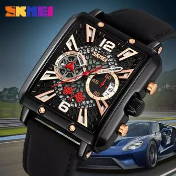 Moment Beauty Мужские модные деловые часы на поясе с водонепроницаемым календарем и повседневными кварцевыми часами с шестью штифтами