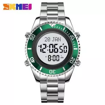 Moment Beauty мужские повседневные деловые часы электронные часы светящиеся водонепроницаемые часы-будильник многофункциональные электронные часы зелёный