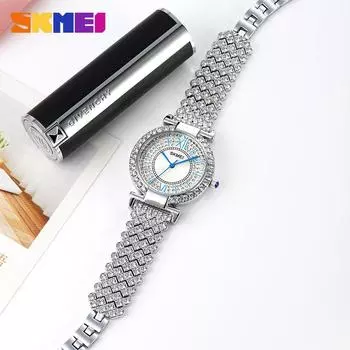 Moment Beauty Novel Fashion Dial Diamond Watch Women s Niche Premium Sense Light Luxury Temperament ins Waterproof Quartz Watch розового золота