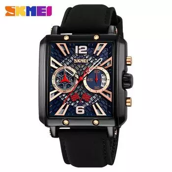 Moment Beauty Новые мужские часы Механические квадратные мужские часы с полым циферблатом Кварцевые часы Дата Секундомер Хронограф мужские часы