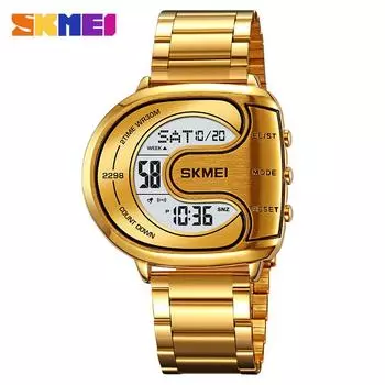 Moment Beauty Новые мужские часы Модные электронные часы специальной формы Многофункциональные светящиеся водонепроницаемые электронные часы LED часы