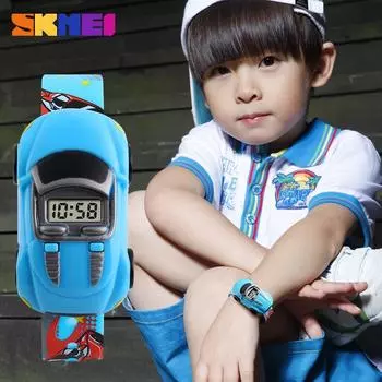 Moment Beauty Personality Creative Children s Watch Car Toy Electronic Watch Student Fashion Trend Electronic Watch жёлтый